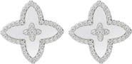 Adornia Cubic Zirconia Flower Stud Earrings