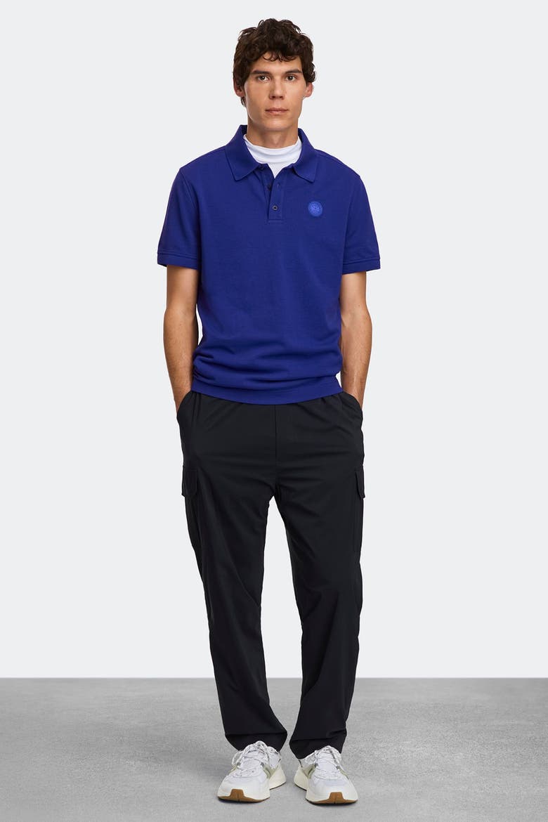 Beckley Polo Tonal Label, Alternate, color, Azurite Blue