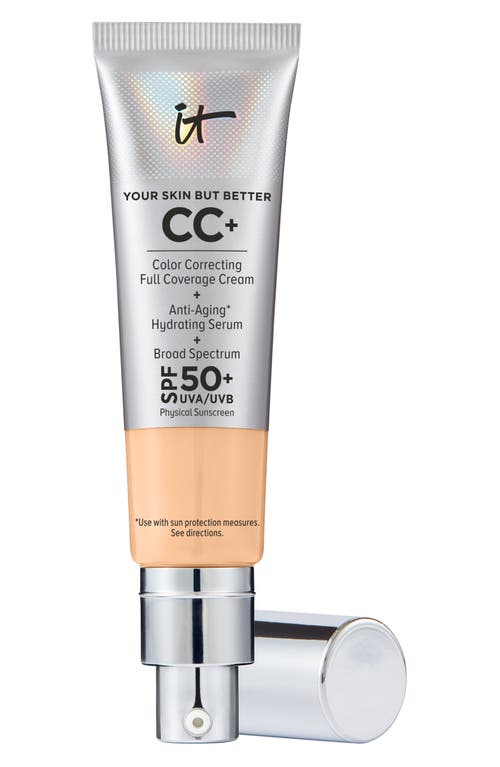 It Cosmetics Cc+ Color Correcting Full Coverage Cream Spf 50+ In Light Medium Warm