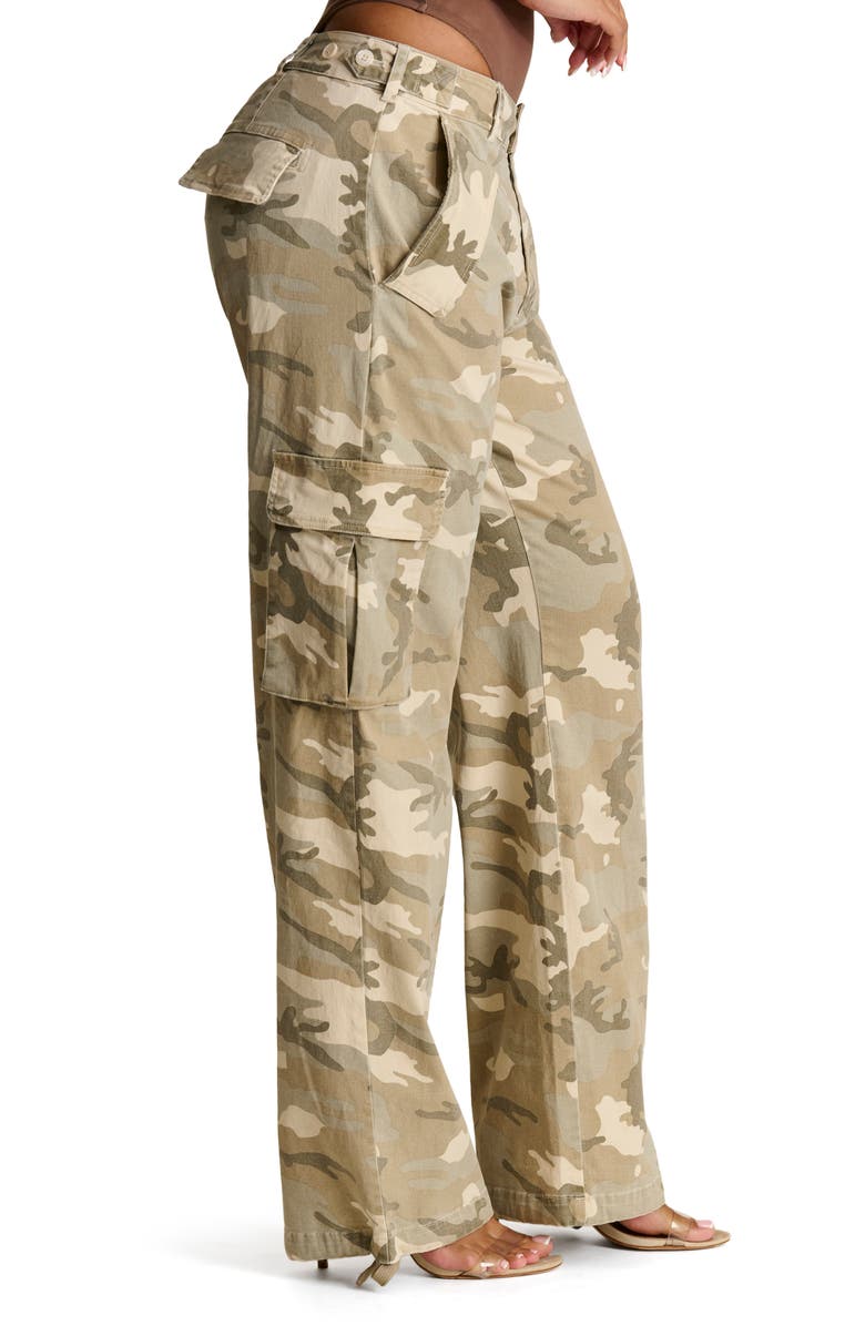 Naked Wardrobe Cargo Pants, Alternate, color, Natural Camo