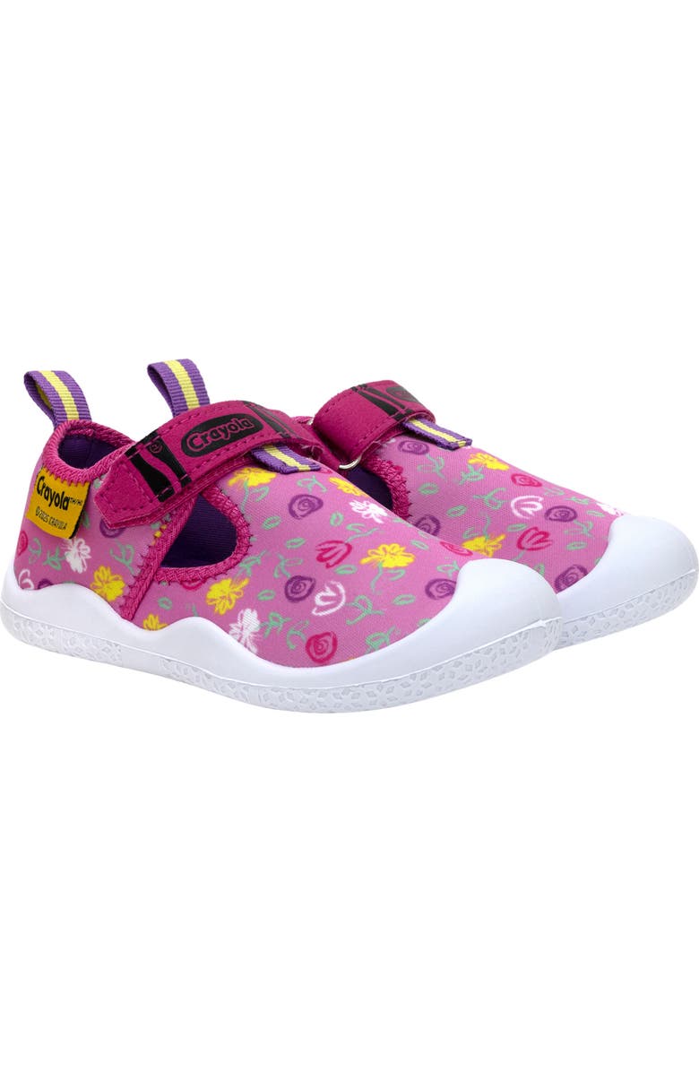 Robeez<sup>®</sup> Kids' Flower Doodles Sandal, Main, color, Pink
