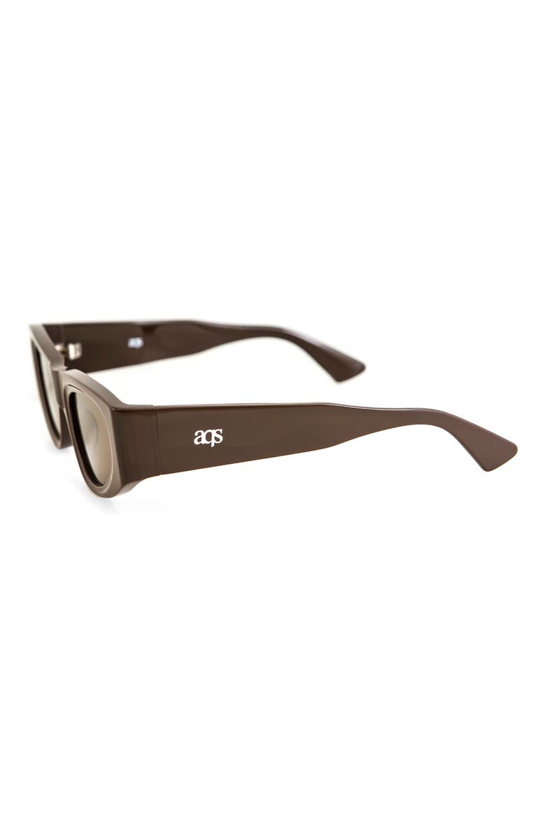 Valentina 55mm Polarized Oval Sunglasses, Alternate, color, BROWN