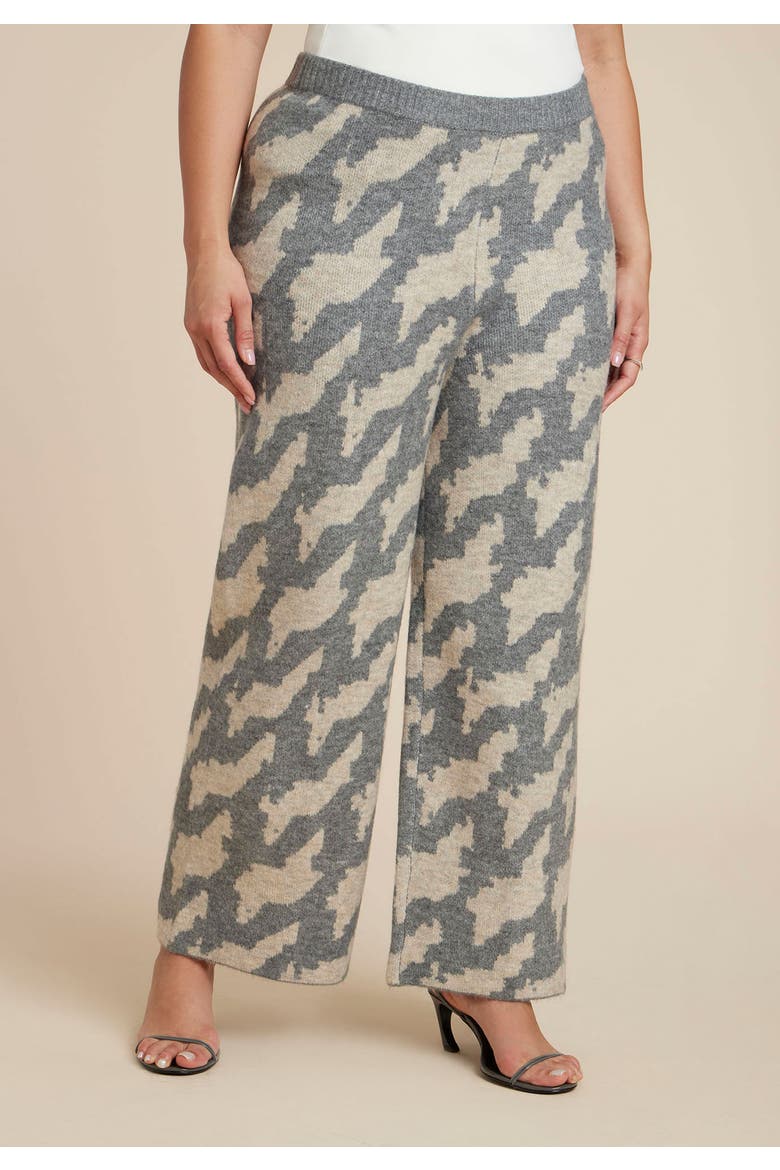 Intarsia Sweater Pant, Alternate, color, GEO WAVE