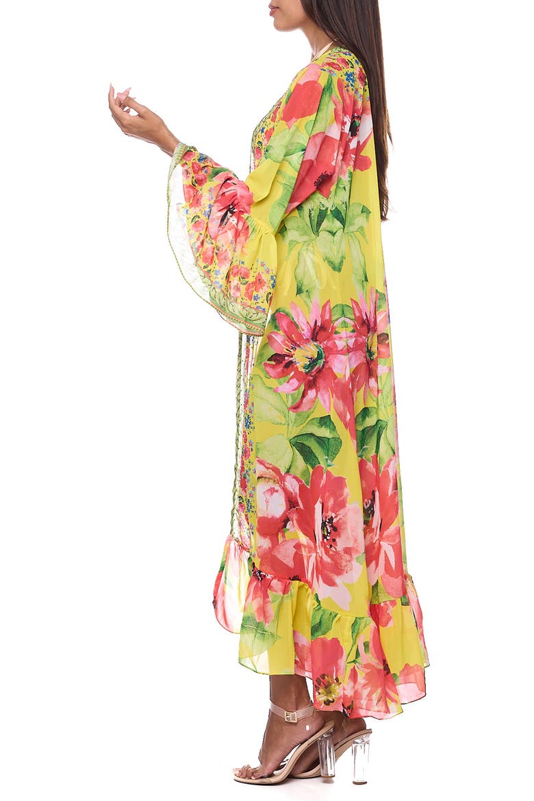 Floral Ruffle Duster, Alternate, color, YELLOW