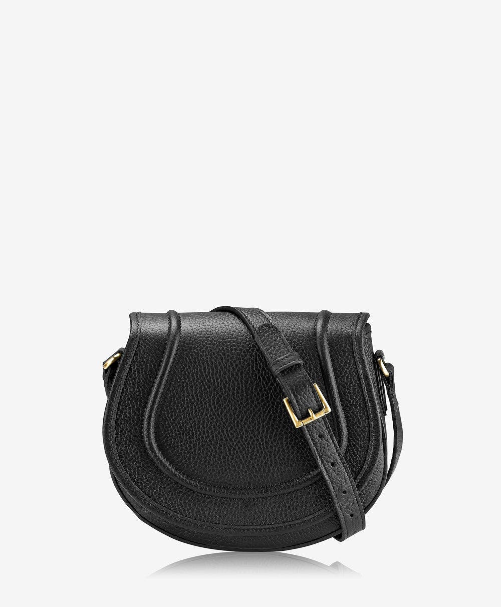 GiGi New York JENNI SADDLE BAG, Alternate, color, Black