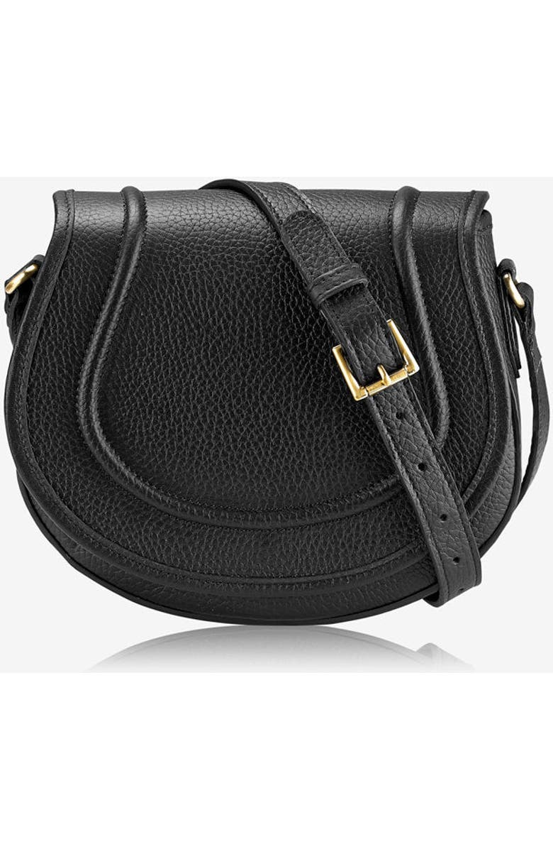 GiGi New York JENNI SADDLE BAG, Alternate, color, Black