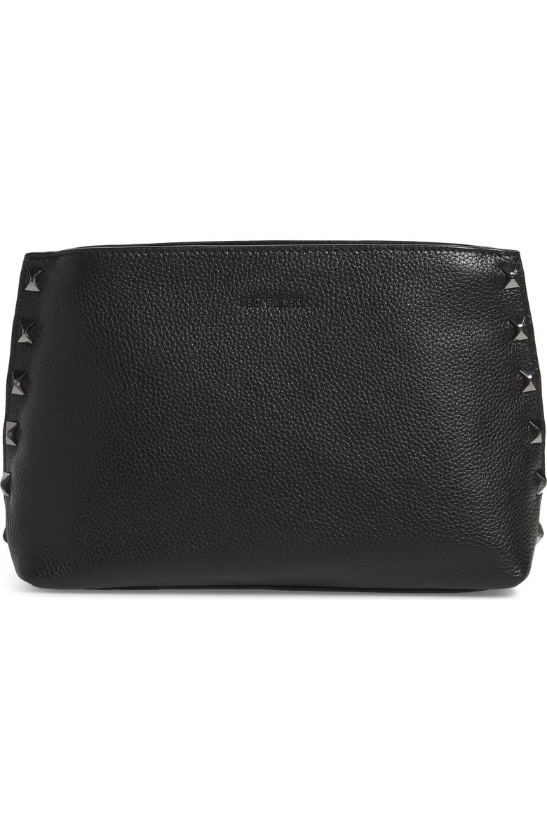 Ted Baker London Jemira Bow Leather Clutch, Main, color,