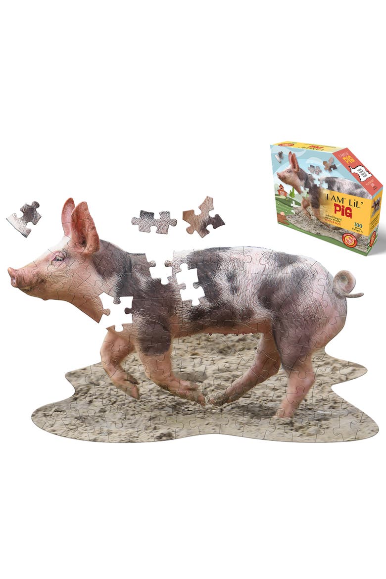 Lil Pig Jigsaw Puzzle, 100 Pieces, Alternate, color, Multicolored