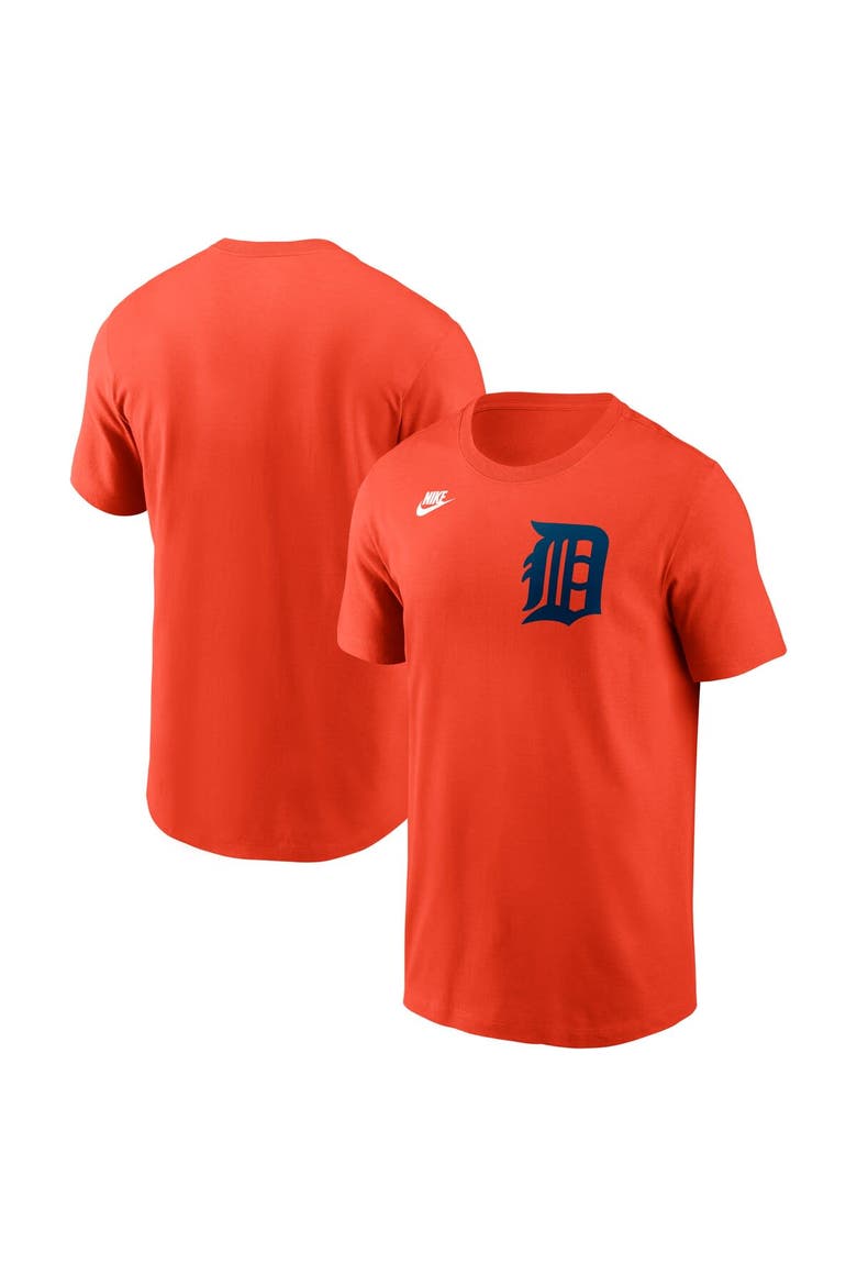 Men's Nike Orange Detroit Tigers Cooperstown Wordmark T-Shirt, Main, color, Orange