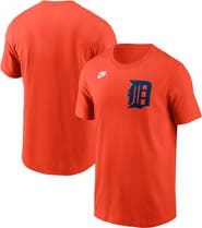Nike Men's Nike Orange Detroit Tigers Cooperstown Wordmark T-Shirt