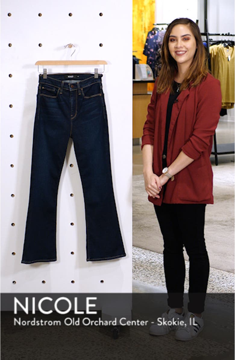 Holly High Waist Crop Flare Jeans, sales video thumbnail