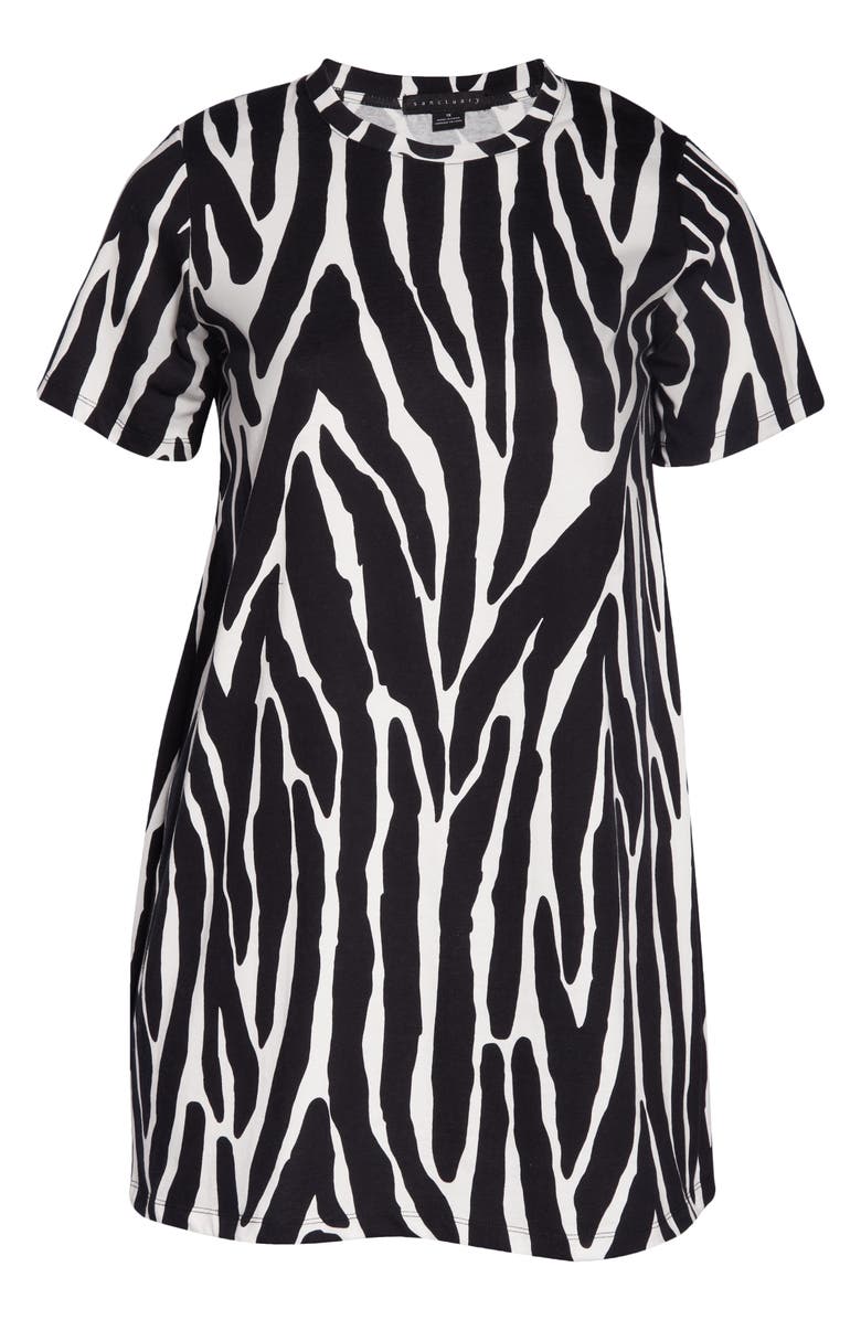 Sanctuary Replay Cotton T-Shirt Dress, Alternate, color, 
