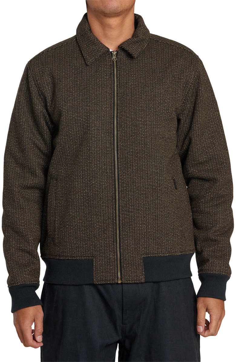 RVCA Pisco Wool Blend Zip Jacket, Main, color, 