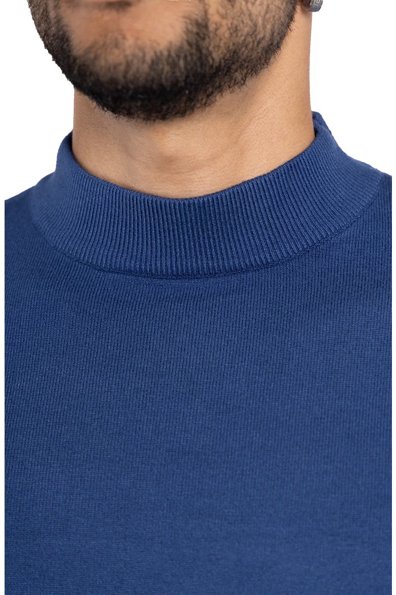 Core Mock Neck Knit Sweater, Alternate, color, INK BLUE