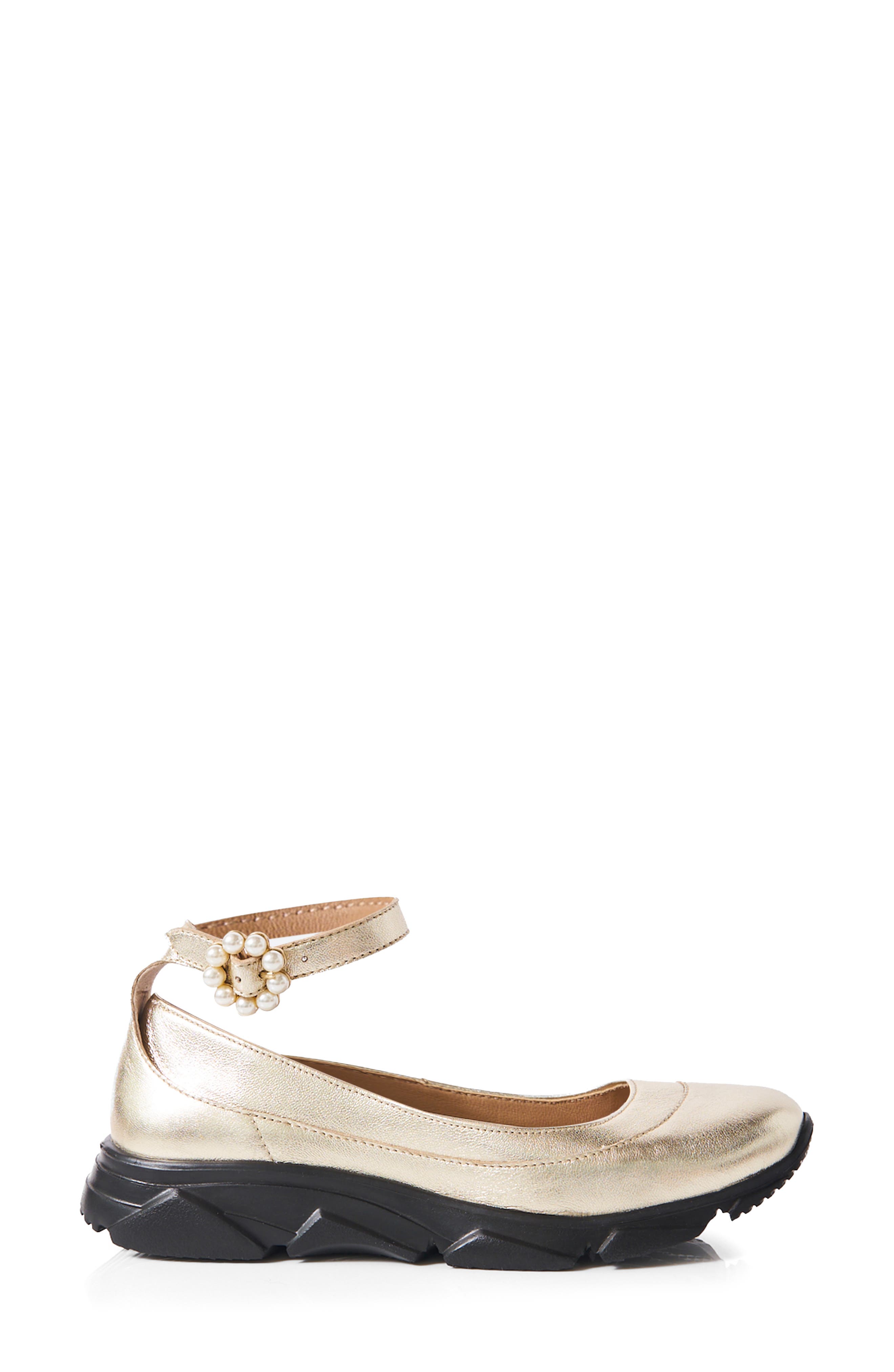 Adventure Ballet Sneaker, Alternate, color, CHAMPAGNE METALLIC