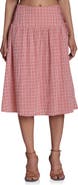 Avec Les Filles Print Side Tie Skirt