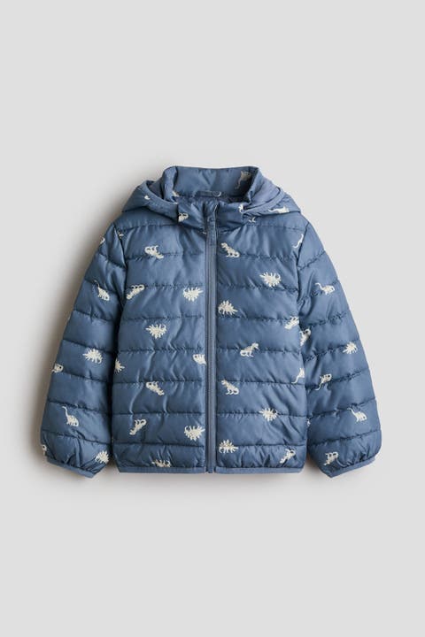 Water-Repellent Printed Puffer Jacket