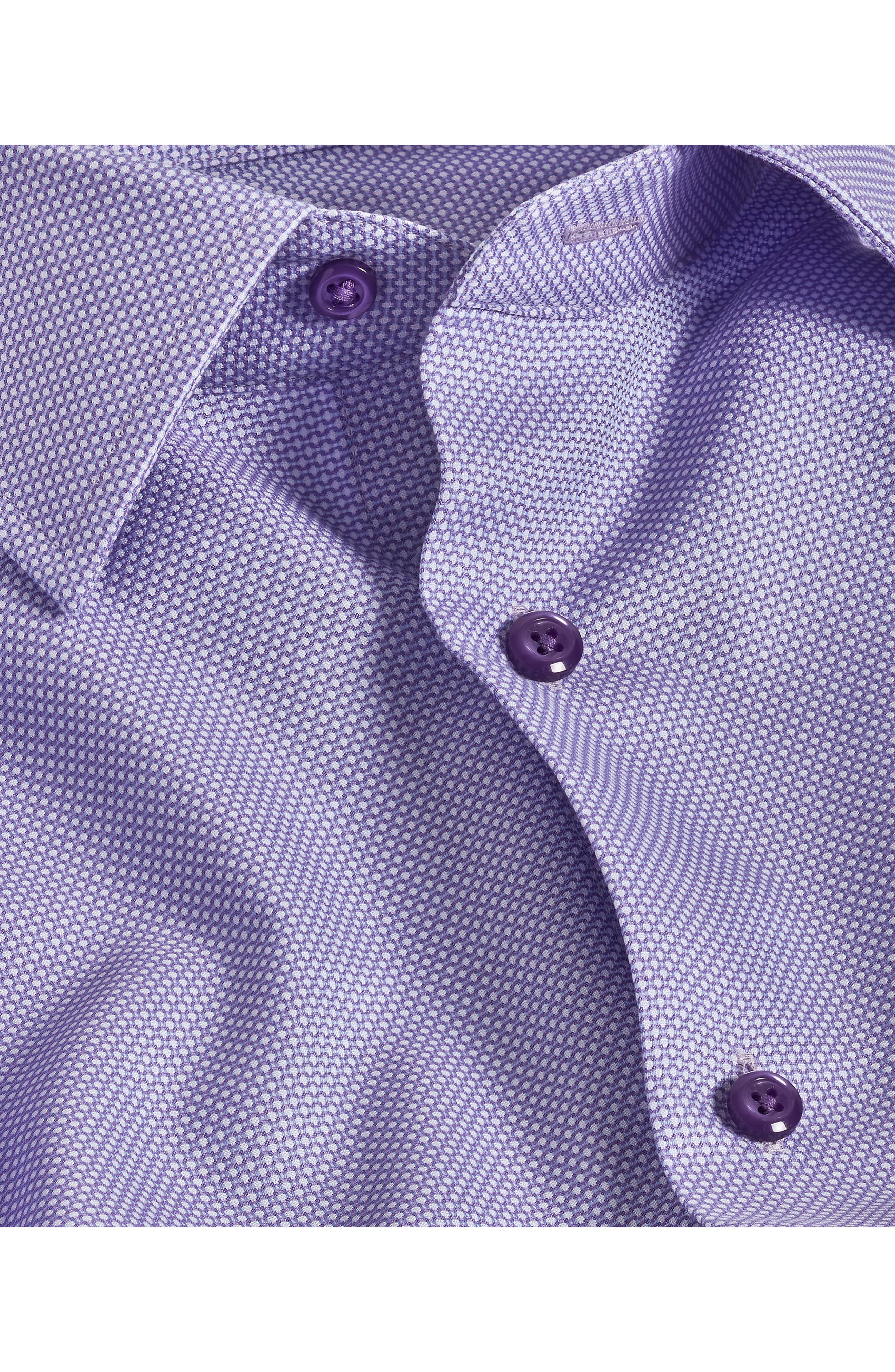 Trim Fit Microdobby Dress Shirt - image 2
