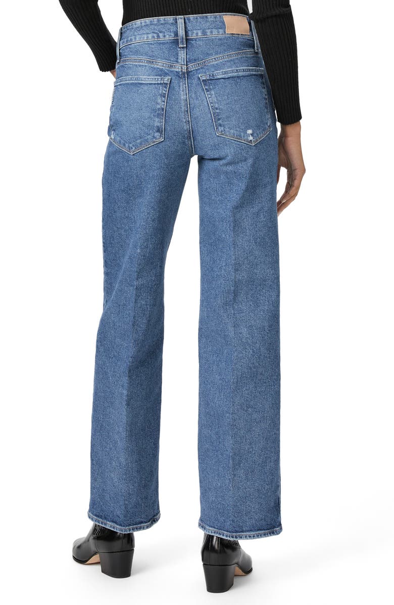 PAIGE Sasha High Waist Wide Leg Jeans, Alternate, color, Ottilia Distressed