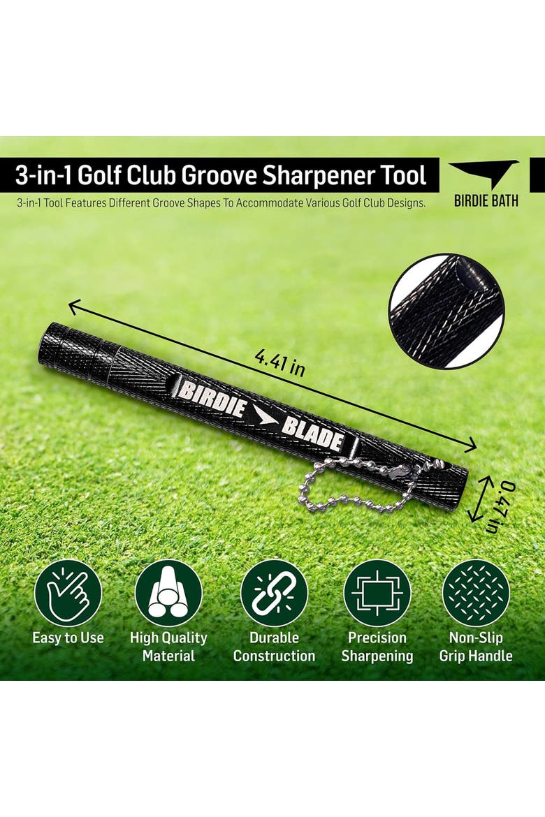 Birdie Golf Blade 3In1 Golf Club Groove Sharpener Tool, Alternate, color, Black