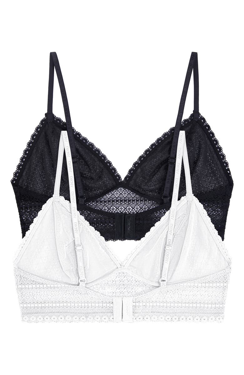 DKNY Table Tops Lace Bralette, Alternate, color, 