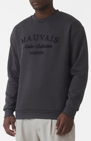 MAUVAIS Ricamo Regular Logo Crew Sweatshirt