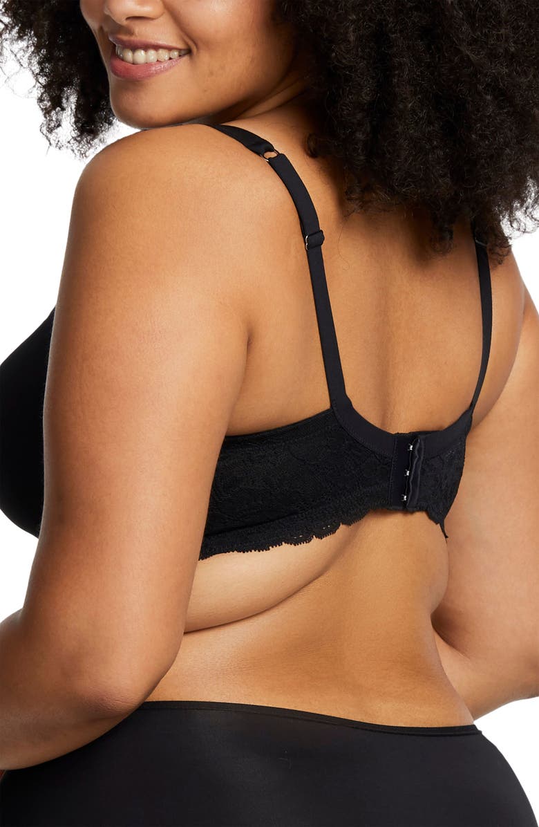 Montelle Intimates Pure Plus Underwire T-Shirt Bra, Alternate, color, Black