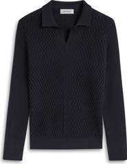 Bugatchi Merino Wool Johnny Collar Sweater