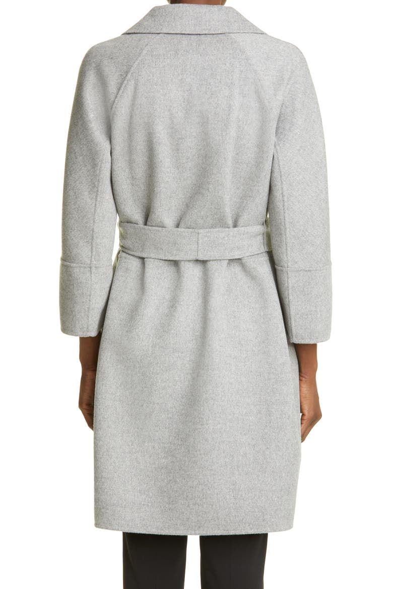 Arona Double Face Wool Wrap Coat, Alternate, color, LIGHT GREY