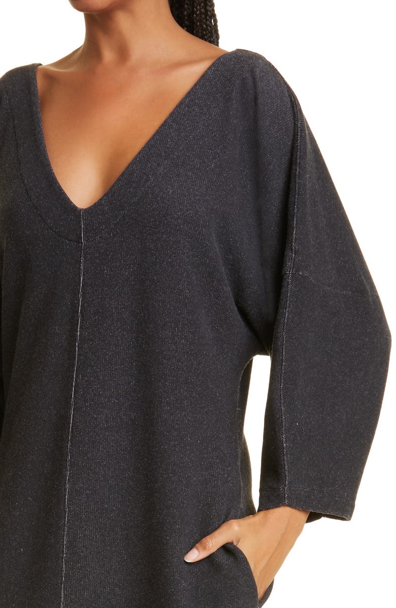 Mara Hoffman Harling Long Sleeve Stretch Organic Cotton Dress, Alternate, color, 