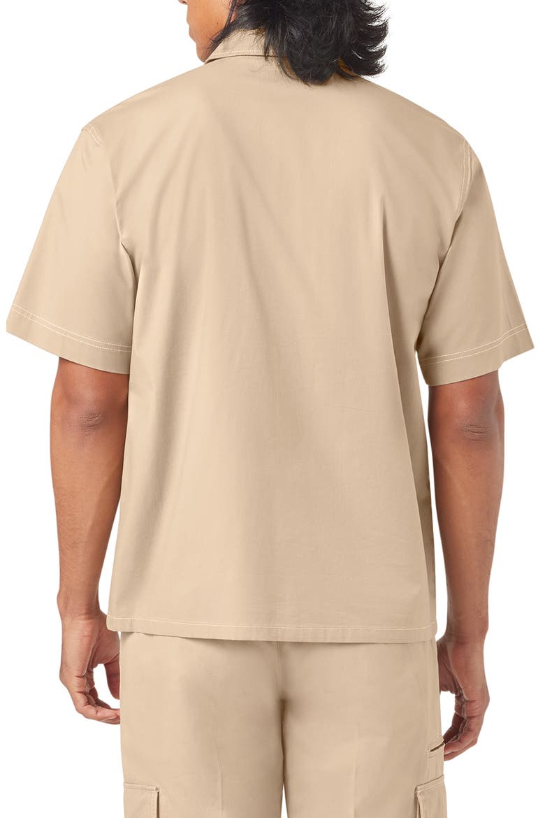 Riverbend Short Sleeve Button-Up Work Shirt, Alternate, color, DESERT SAND