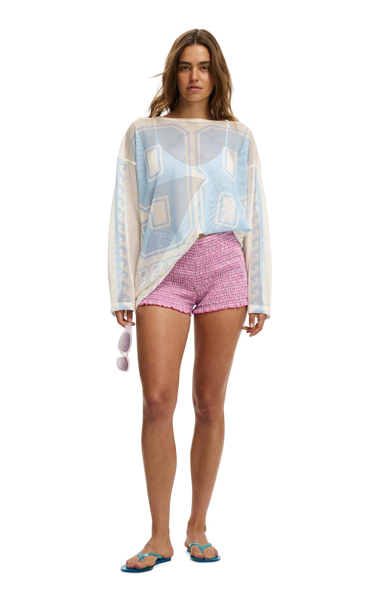 Women's The Long Sleeve Mesh Graphic Tee - image 2