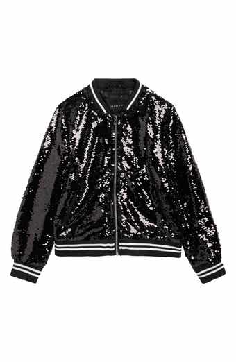 Kids' Sequin Bomber Jacket
