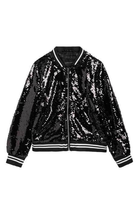 Kids' Sequin Bomber Jacket