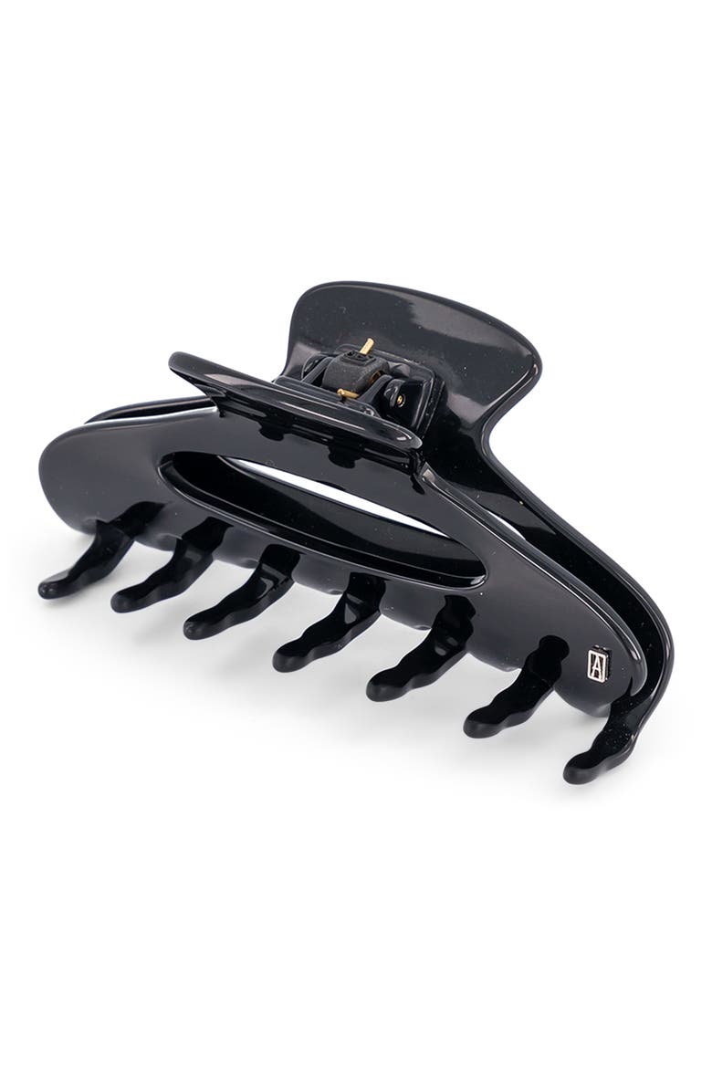 Large Claw Clip, Alternate, color, BLACK