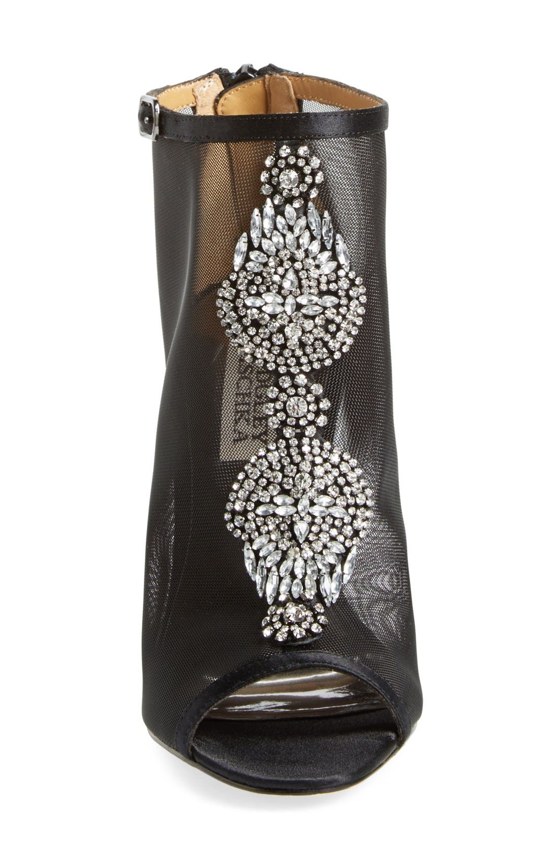 Badgley Mischka Collection Badgley Mischka 'Rana' Mesh Open Toe Bootie, Alternate, color, 