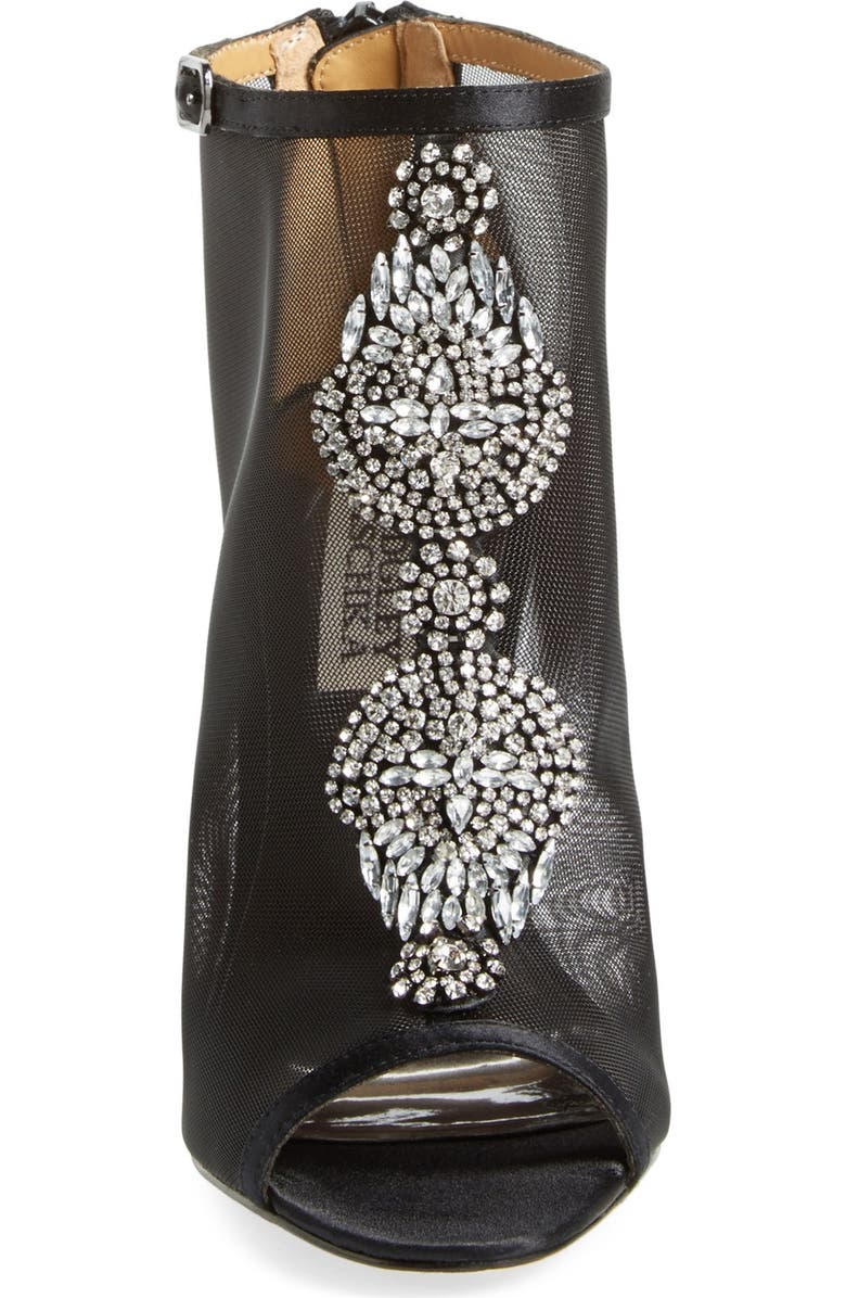 Badgley Mischka Collection Badgley Mischka 'Rana' Mesh Open Toe Bootie, Alternate, color,