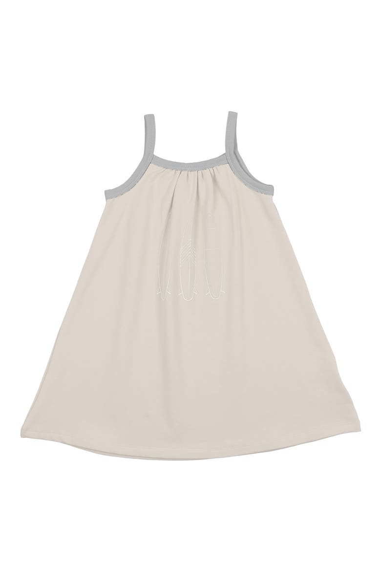 Kids' Island Stripe Dress, Main, color, TAN HEATHER