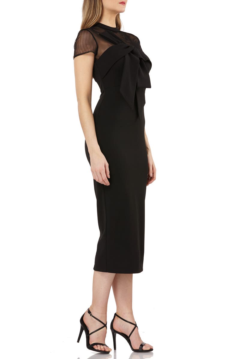 JS Collections Bow Detail Midi Dress, Alternate, color,