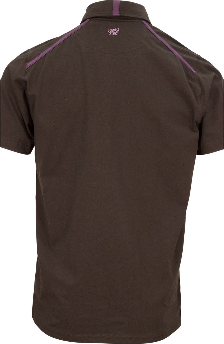 Lords of Harlech Pietro Stretch Cotton Polo Shirt, Alternate, color, Black