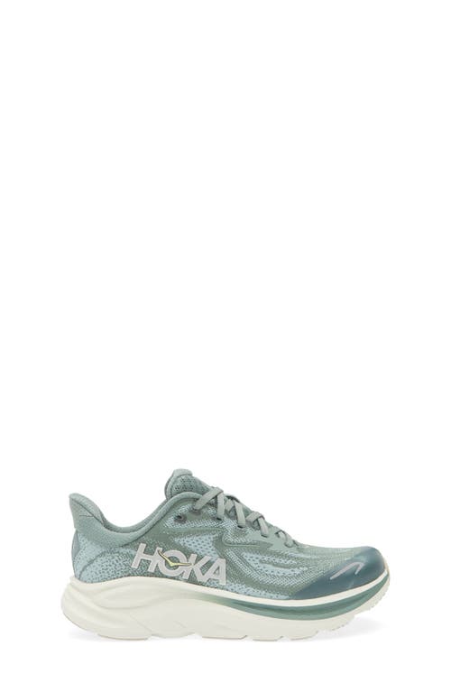 Hoka Kids' Clifton 10 Running Sneaker In Green