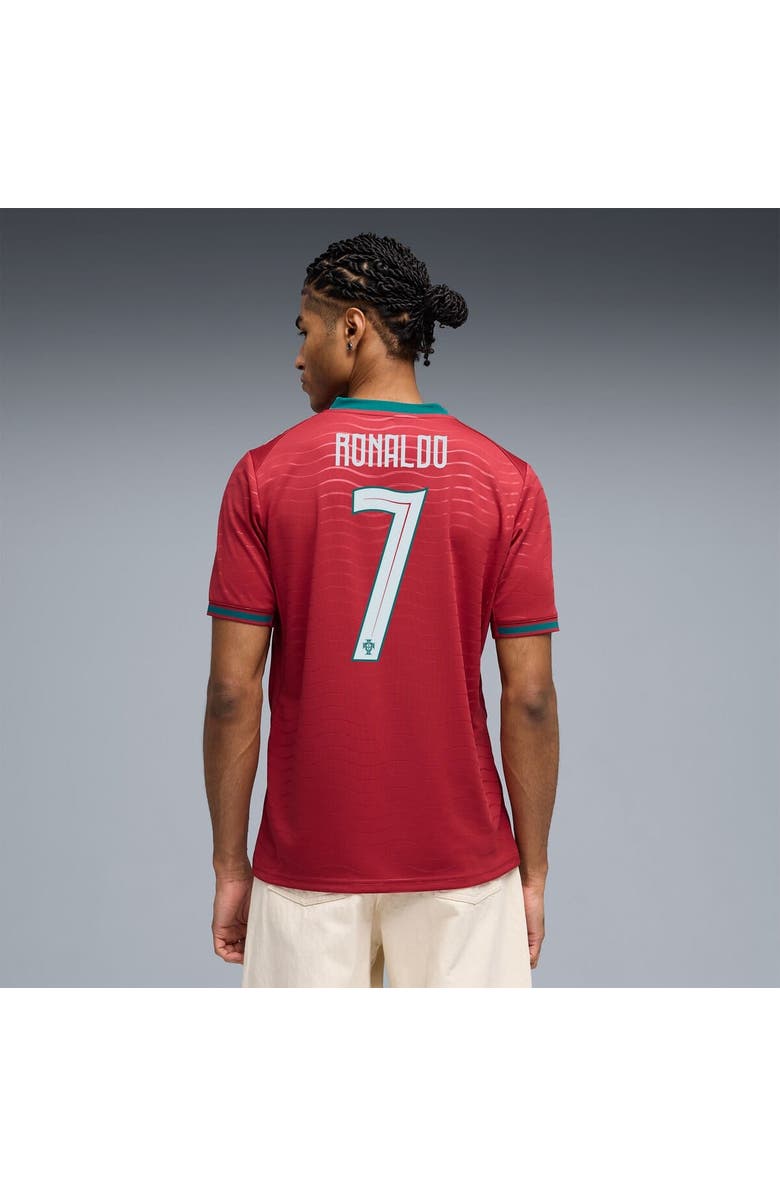 PUMA Men's Puma Cristiano Ronaldo Red Portugal National Team 2026 Home Replica Jersey, Alternate, color, Red