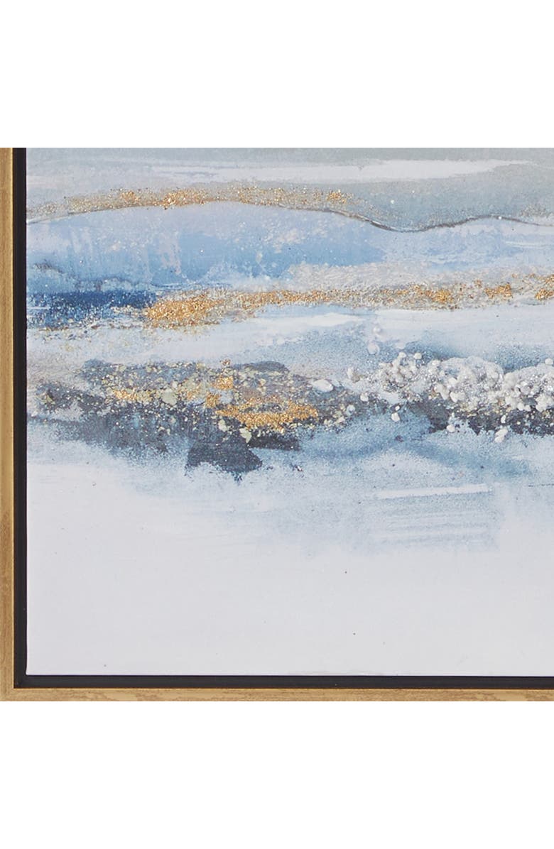 VIVIAN LUNE HOME Set of 3 Canvas Framed Wall Art, Alternate, color, Blue