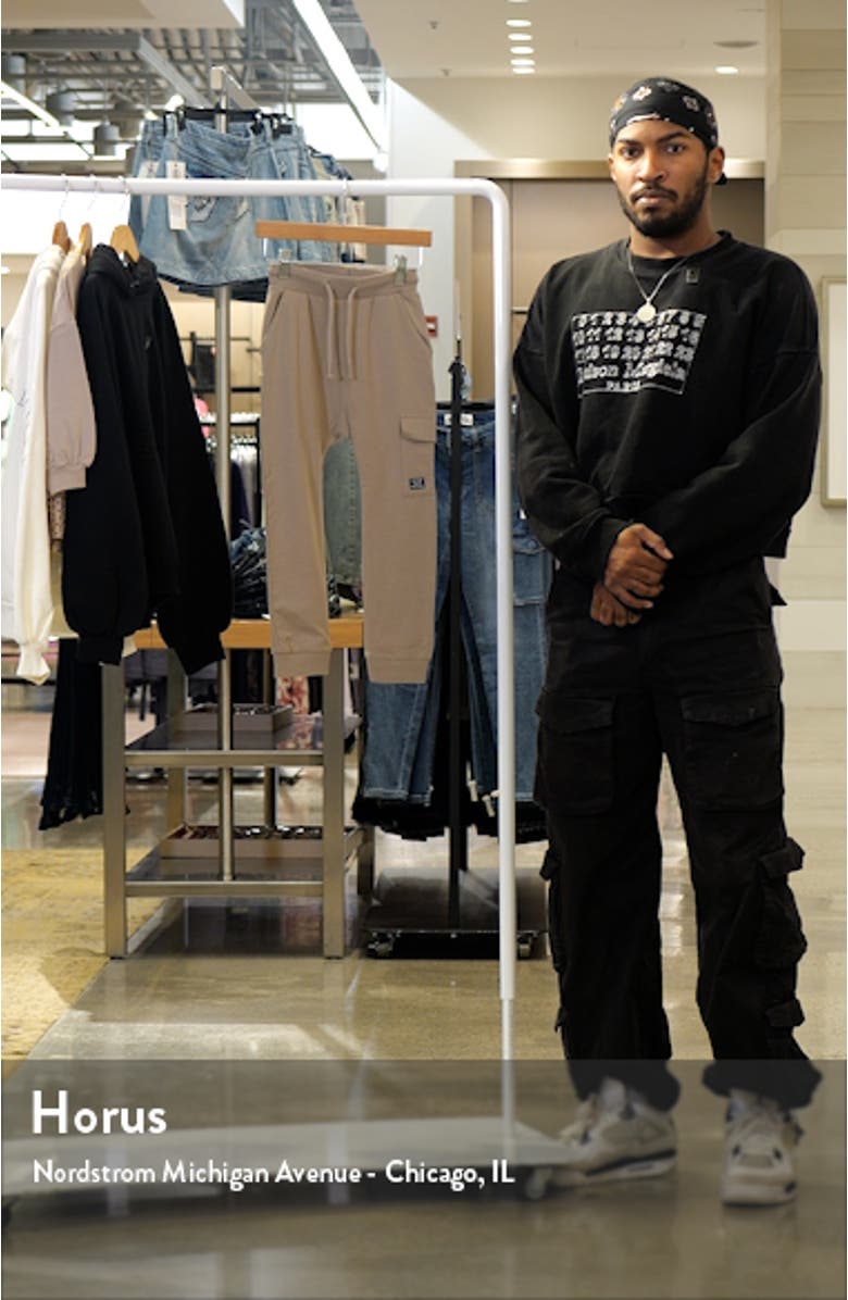 Kids' Stretch Cotton Utility Skinny Joggers, sales video thumbnail