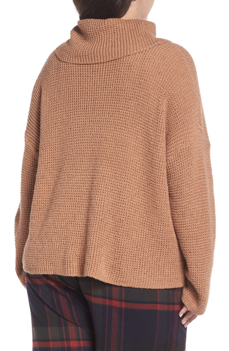 BP. Chunky Thermal Cowl Neck Sweater, Alternate, color,