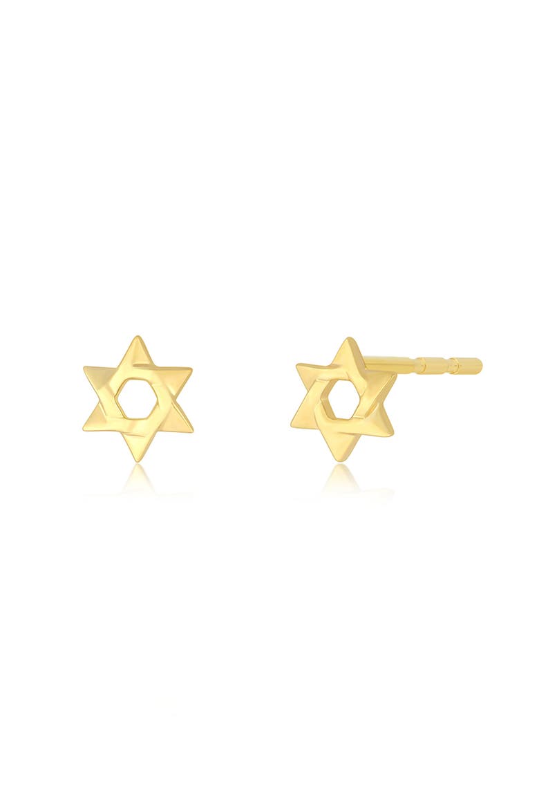 Star of David Stud Earrings, Main, color, 14K YELLOW GOLD