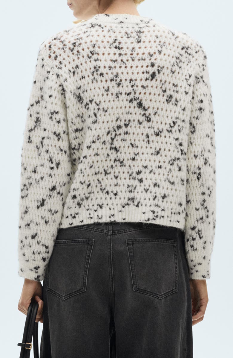 MANGO Marbled Open Stitch Sweater, Alternate, color,