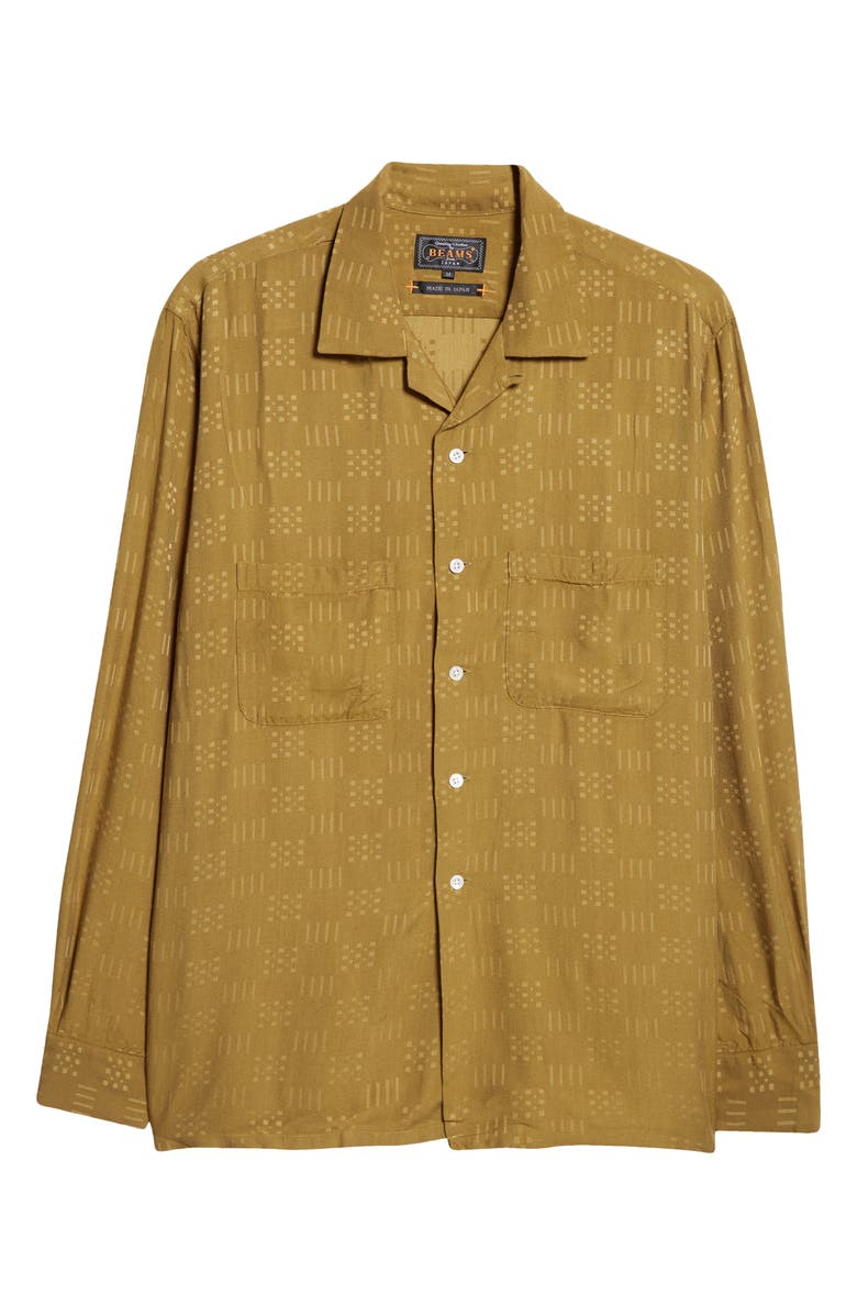 BEAMS Convertible Collar Button-Up Shirt, Alternate, color, 