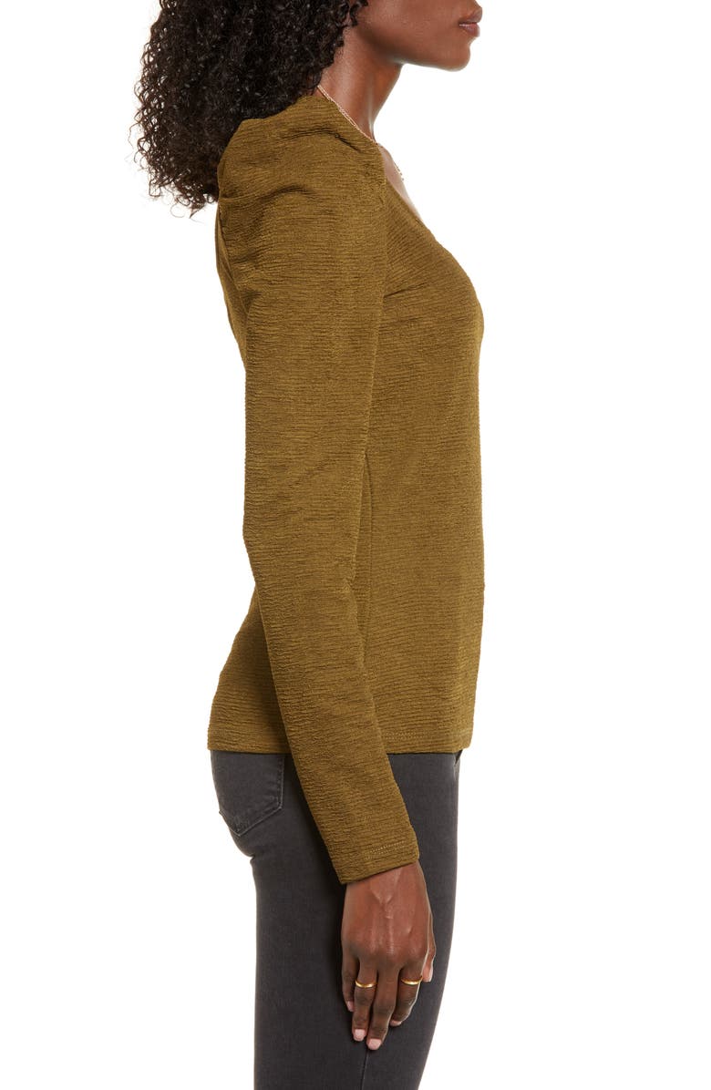 VERO MODA Alpha Puff Sleeve Square Neck Top, Alternate, color, 