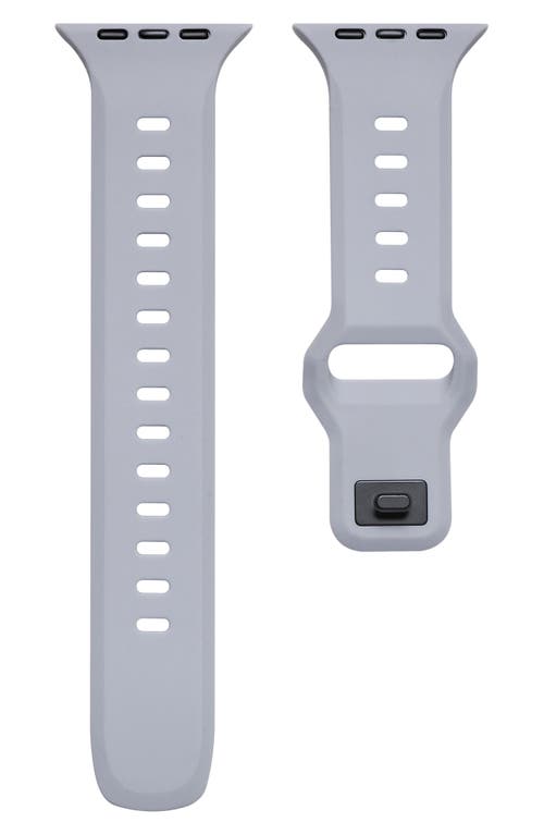 The Posh Tech Premium Silicone 42–49mm Apple Watch® Watchband in Grey 